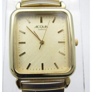 Women Acqua Quartz WR Analog 28mm Tank Style Watch (H643) "New Battery"